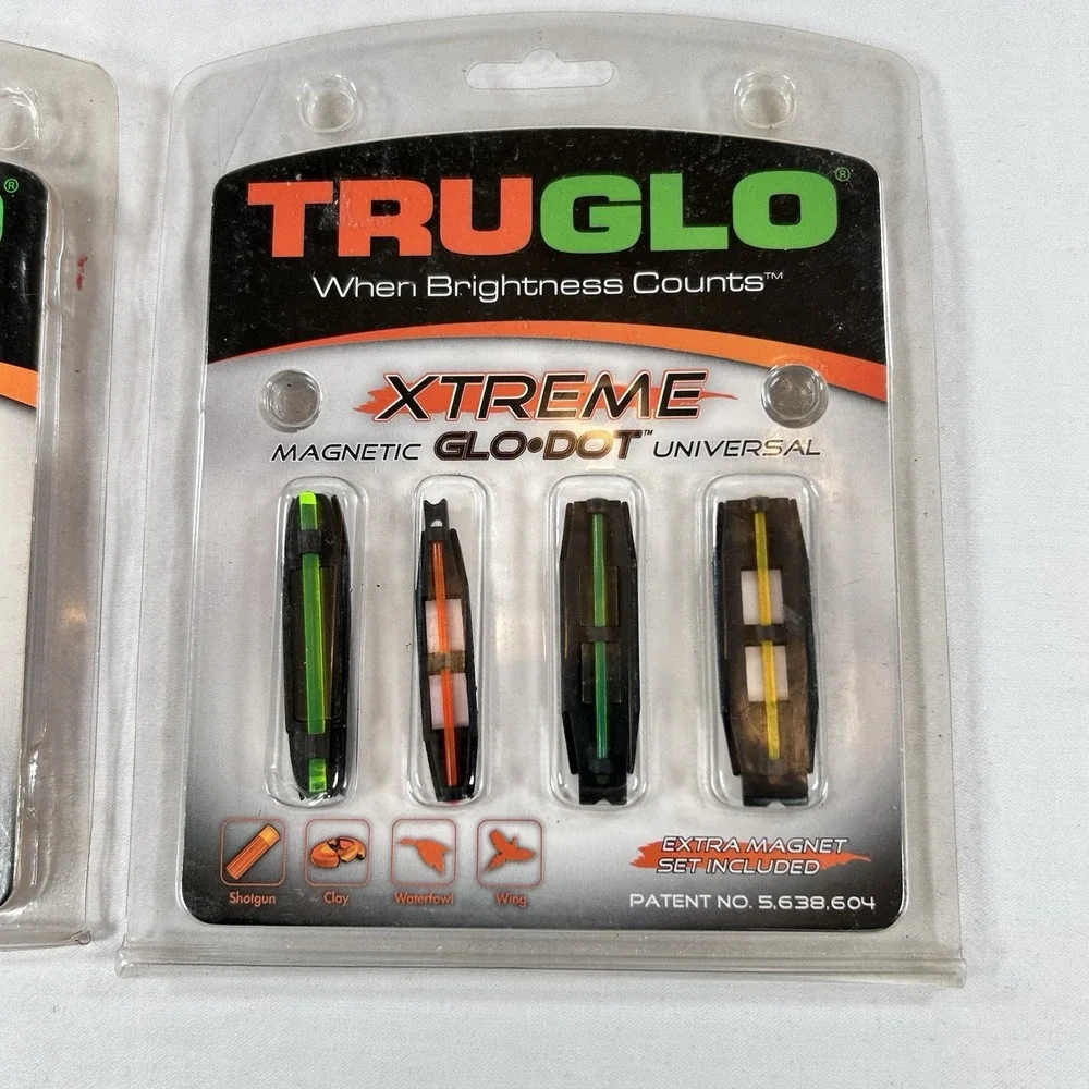 TruGlo Xtreme Magnetic Fiber Optic Shotgun Sight Universal TG90X Dual TG90D